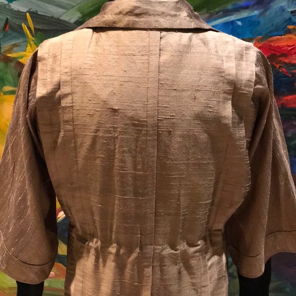Bronze Silk Jacket - Picture 3 of 7